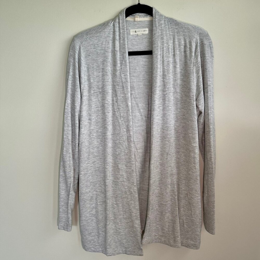 Lou & Grey Cardigan Sweater Gray XS